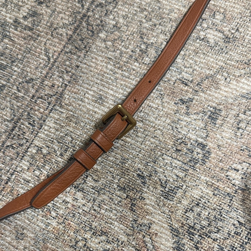 J. Crew Tan Leather Crossbody Bag - Picture 7 of 12